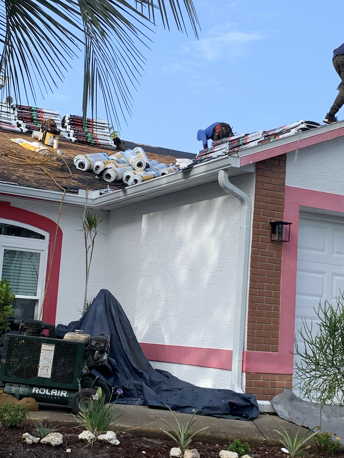 Hunter & Sons Roofing at work
